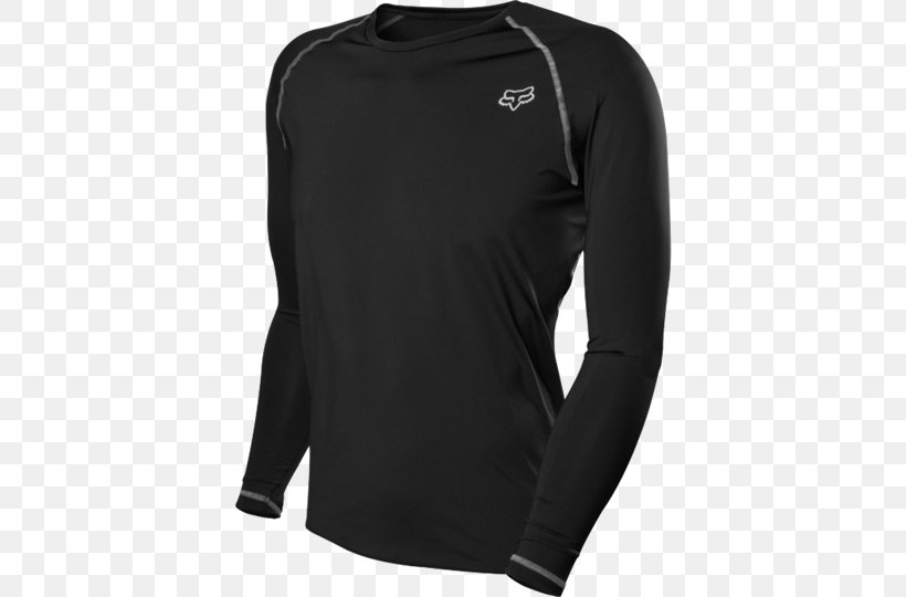 T-shirt Layered Clothing Fox Racing Sleeve, PNG, 540x540px, Tshirt, Active Shirt, Black, Clothing, Coat Download Free
