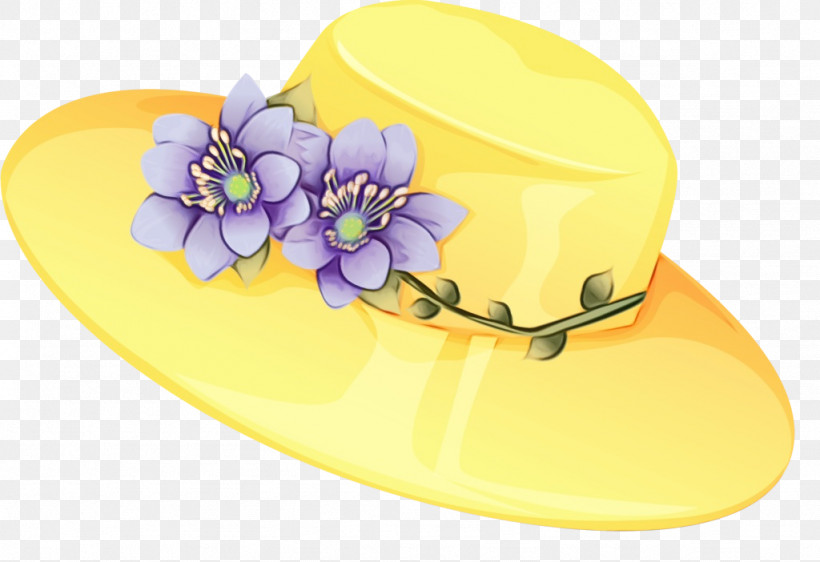 Yellow Purple Hat Headgear Cap, PNG, 1024x702px, Watercolor, Baseball Cap, Cap, Costume Accessory, Costume Hat Download Free