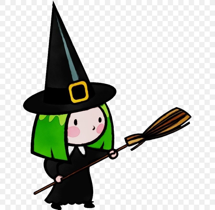 Broom Witch Hat Cartoon Clip Art Costume Hat, PNG, 644x800px, Watercolor, Broom, Cartoon, Costume Hat, Fictional Character Download Free
