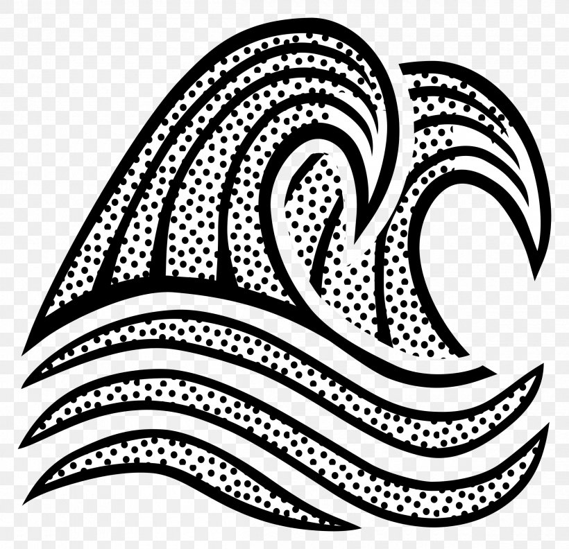 Drawing Line Art Wave Clip Art, PNG, 2400x2320px, Drawing, Art, Black, Black And White, Breaking Wave Download Free