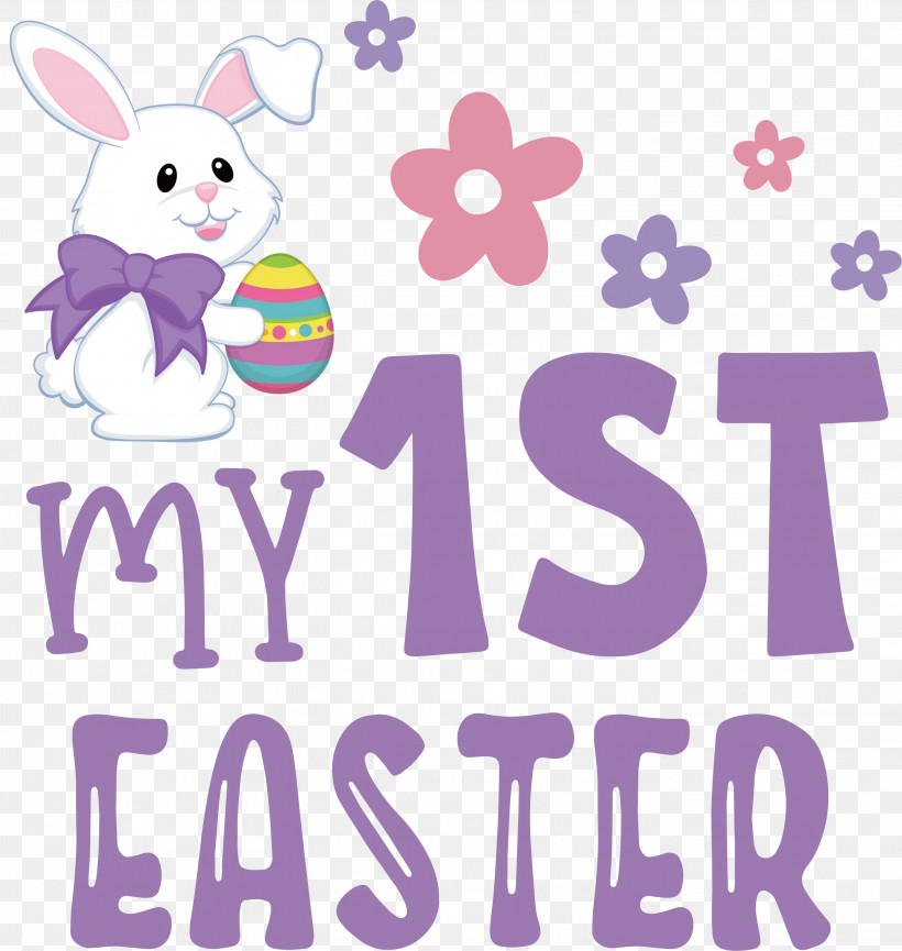 Happy Easter Day My 1st Easter, PNG, 2841x3000px, Happy Easter Day, Happiness, Lavender, Lilac M, Line Download Free
