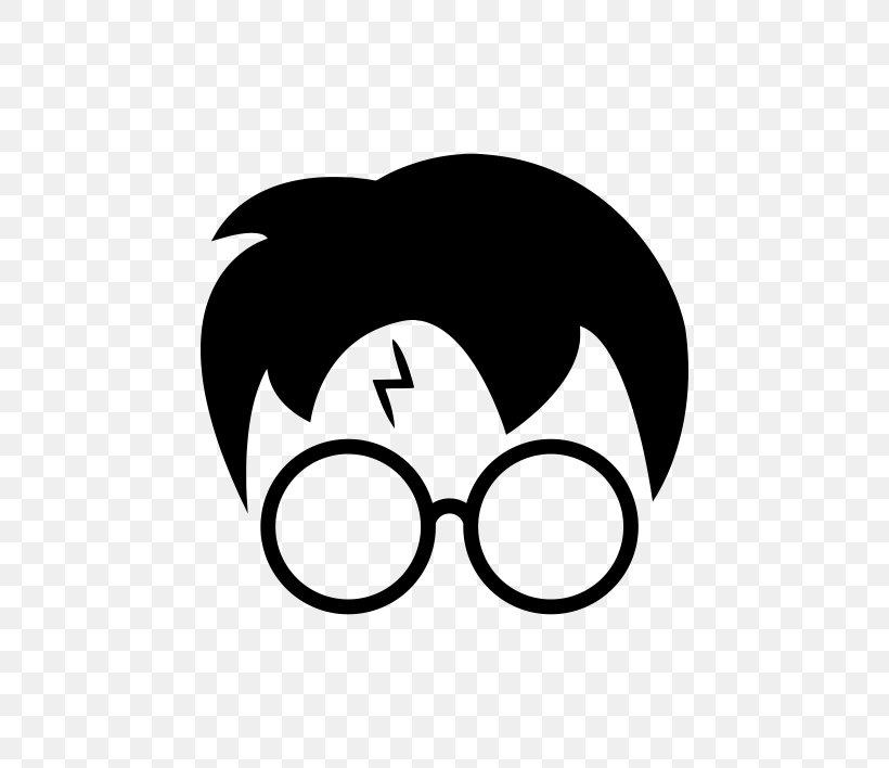 Harry Potter And The Deathly Hallows Harry Potter And The Philosopher's Stone Harry Potter And The Cursed Child Stencil, PNG, 570x708px, Harry Potter, Black, Black And White, Eyewear, Glasses Download Free