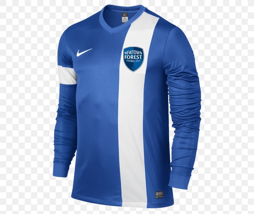 Long-sleeved T-shirt Hoodie Nike, PNG, 540x690px, Tshirt, Active Shirt, Blue, Clothing, Cobalt Blue Download Free