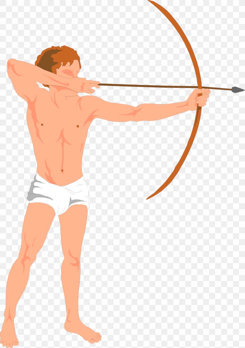 Bow And Arrow Cupid's Bow Archery Clip Art, PNG, 958x1360px, Watercolor, Cartoon, Flower, Frame, Heart Download Free