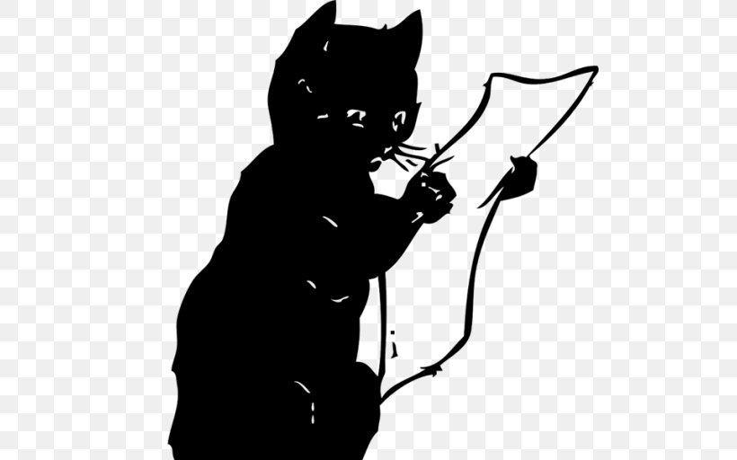 Cat Clip Art, PNG, 512x512px, Cat, Black, Black And White, Black Cat, Carnivoran Download Free