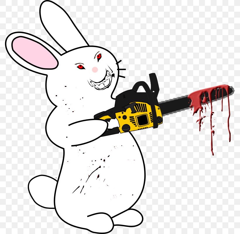 Chainsaw Rabbit Clip Art, PNG, 786x800px, Chainsaw, Arborist, Area, Art, Artwork Download Free