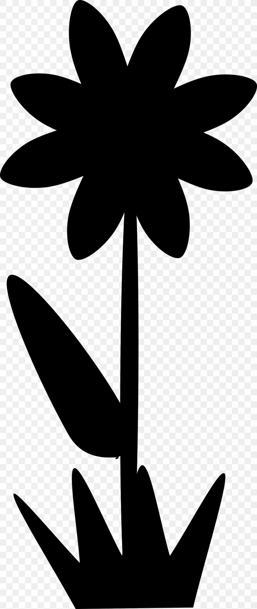 Clip Art Leaf Plant Stem Silhouette Tree, PNG, 1013x2400px, Leaf, Blackandwhite, Flower, Flowering Plant, Monochrome Photography Download Free