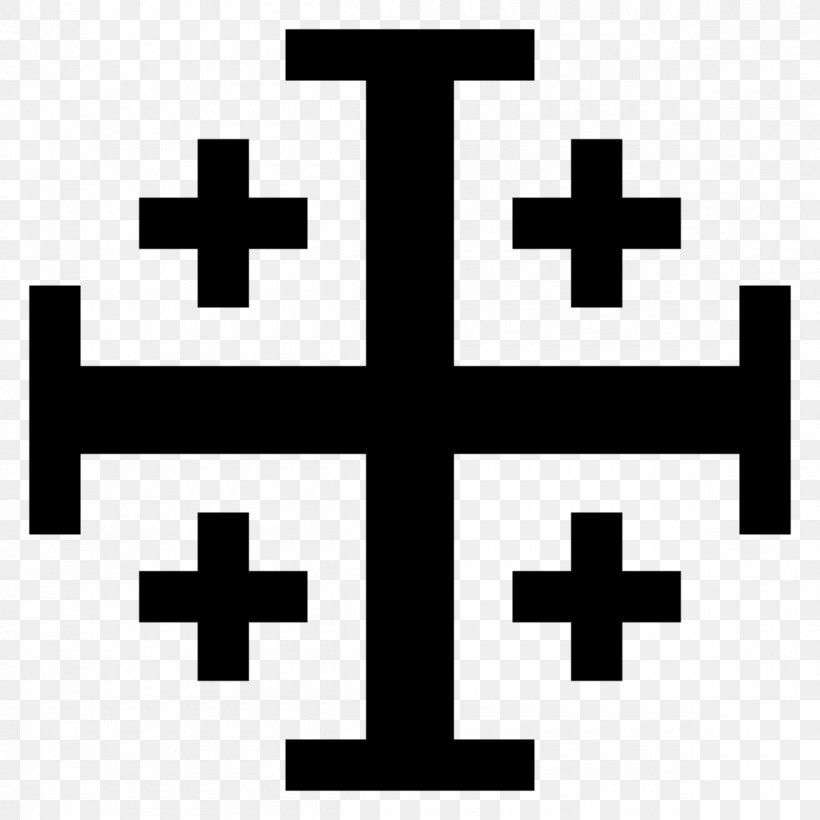 Kingdom Of Jerusalem Crusades Jerusalem Cross Christian Cross, PNG, 1200x1200px, Kingdom Of Jerusalem, Area, Christian Cross, Christianity, Cross Download Free