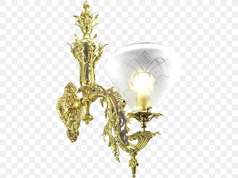 Light Fixture Sconce Victorian Era Chandelier, PNG, 434x613px, Light, Brass, Bronze, Candle, Ceiling Fixture Download Free