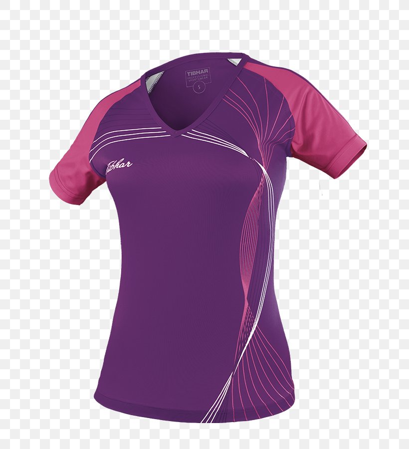 T-shirt Ping Pong Tennis Sport Jersey, PNG, 783x900px, Tshirt, Active Shirt, Jersey, Magenta, Neck Download Free