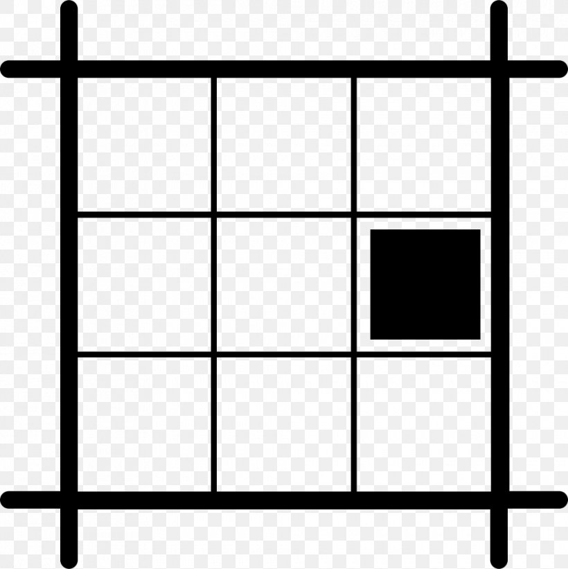 Furniture Black And White Shelving, PNG, 980x982px, Symbol, Area, Black And White, Furniture, Grid Download Free
