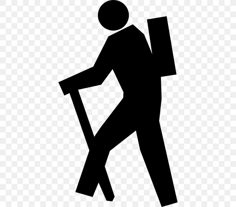 Hiking Walking Stick Figure Backpacking Clip Art, PNG, 414x720px, Hiking, Area, Artwork, Backpacker, Backpacking Download Free