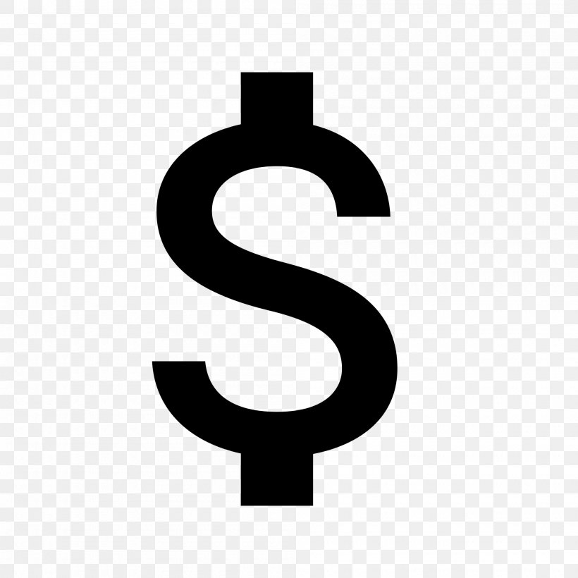Dollar Sign Currency Symbol United States Dollar, PNG, 2000x2000px, Dollar Sign, Brand, Currency, Currency Symbol, Dollar Download Free