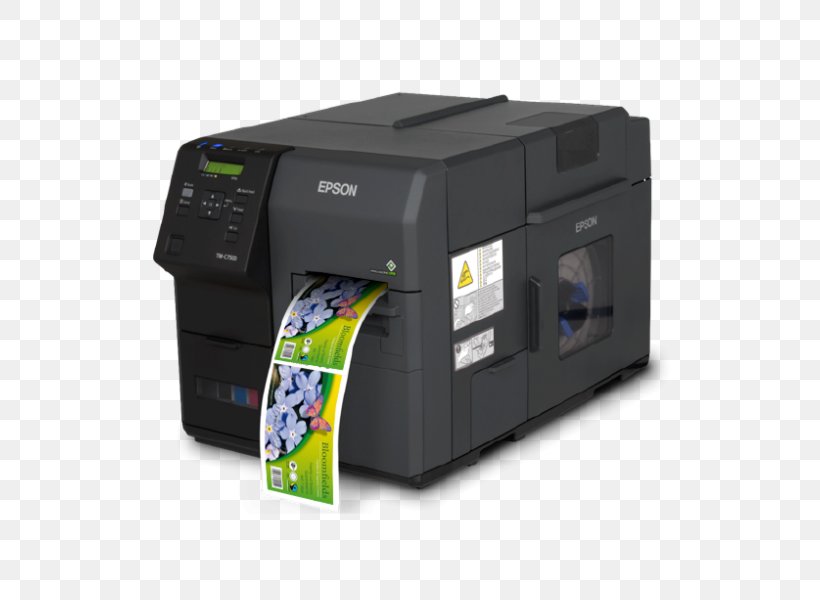 Label Printer Inkjet Printing Epson, PNG, 600x600px, Label Printer, Barcode, Color Printing, Electronic Device, Epson Download Free