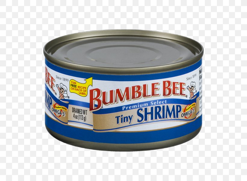 Tin Can Bee Shrimp Bumble Bee Foods, PNG, 600x600px, Can, Bee, Bee Shrimp, Bumble Bee Foods, Bumblebee Download Free
