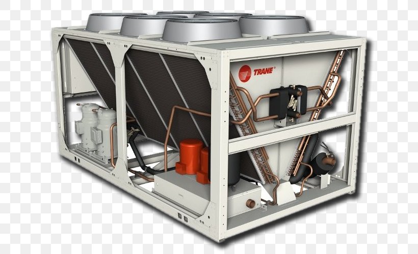 Chiller Trane Heat Pump Condenser, PNG, 700x500px, Chiller, Berogailu, Compressor, Condenser, Hardware Download Free
