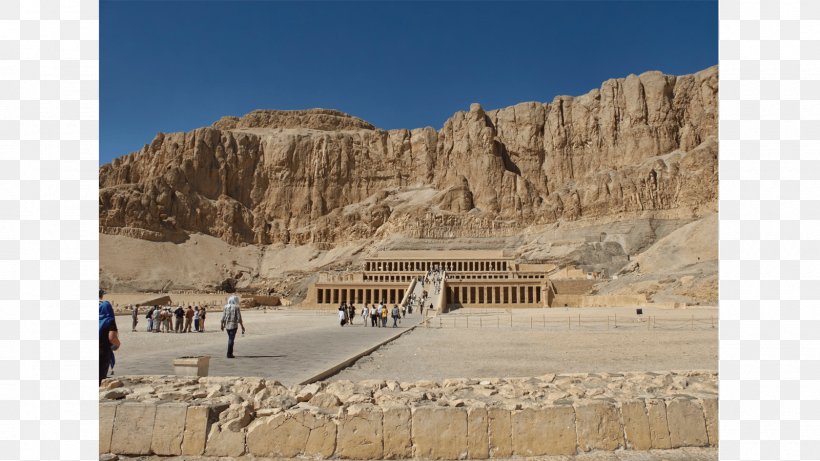 Deir El-Bahari Mortuary Temple Of Hatshepsut Ancient Egypt Valley Of The Queens, PNG, 1600x900px, Deir Elbahari, Ancient Egypt, Ancient History, Archaeological Site, Badlands Download Free