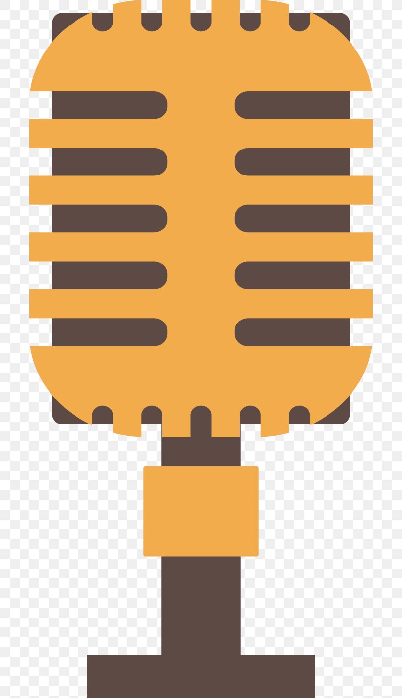 Microphone Icon, PNG, 700x1424px, Microphone, Area, Cartoon, Radio Station, Yellow Download Free