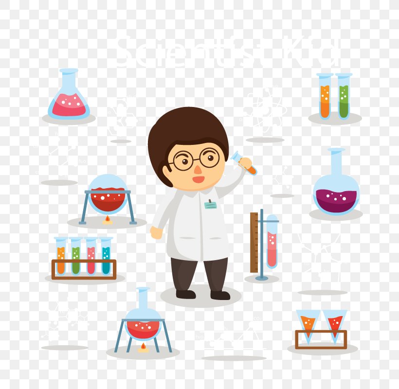 Experiment Chemistry Laboratory Euclidean Vector, PNG, 800x800px, Experiment, Area, Cartoon, Chemistry, Human Behavior Download Free