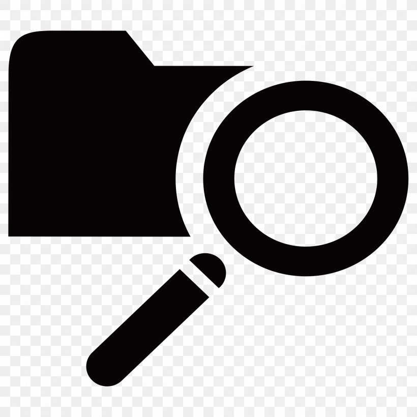Image Download Magnifying Glass, PNG, 2000x2000px, Magnifying Glass, Black And White, Brand, Desktop Environment, Information Download Free
