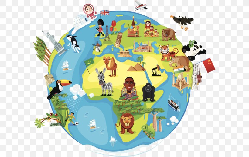 world globe map animated