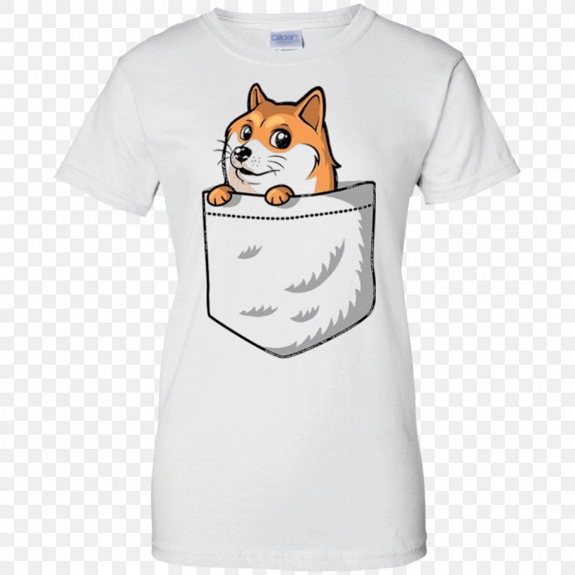 T-shirt Doge Pocket, PNG, 1155x1155px, Watercolor, Cartoon, Flower, Frame, Heart Download Free