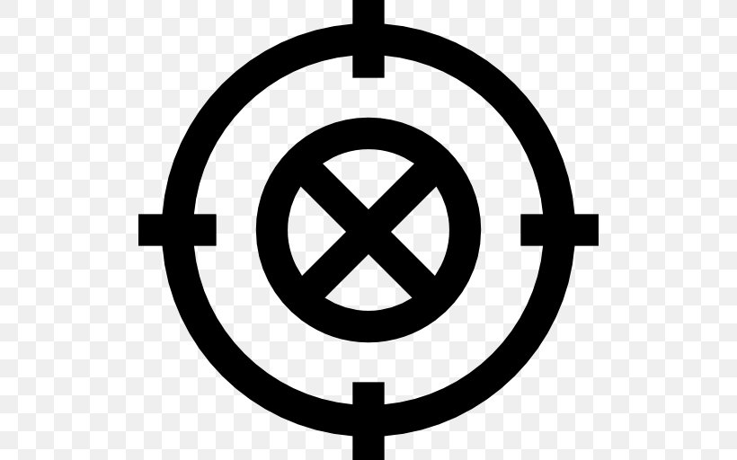 Symbol Clip Art, PNG, 512x512px, Symbol, Area, Black And White, Shooting Target Download Free