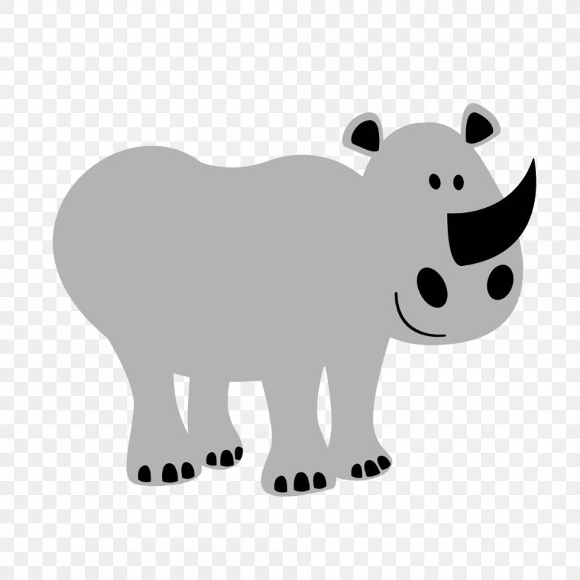 Rhinoceros Safari Animation Clip Art, PNG, 999x999px, Rhinoceros, Animal, Animal Figure, Animation, Bear Download Free