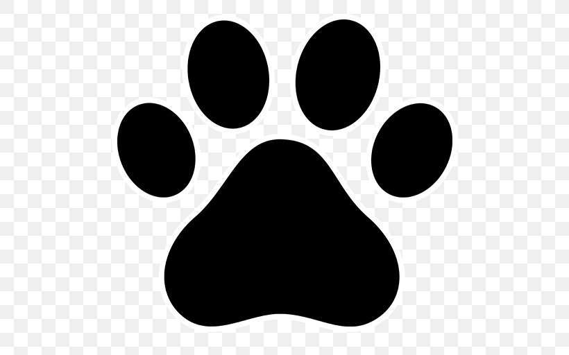 Dog Puppy Paw Clip Art, PNG, 512x512px, Dog, Black, Black And White, Cat, Decal Download Free