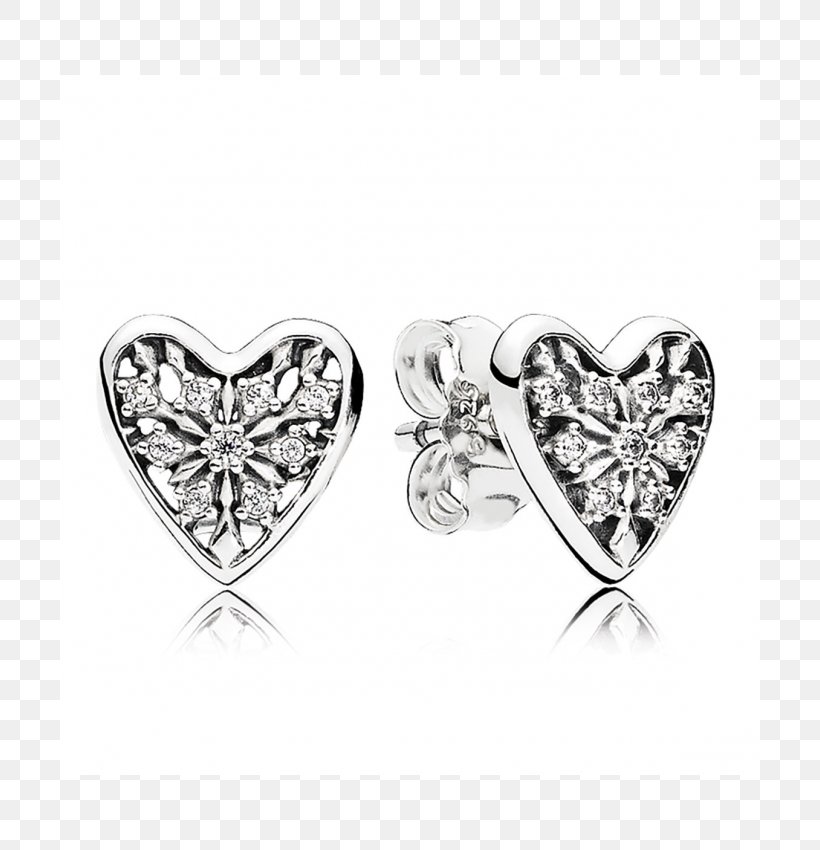Earring Pandora Jewellery Cubic Zirconia Necklace, PNG, 700x850px, Earring, Black And White, Body Jewelry, Charms Pendants, Cubic Zirconia Download Free