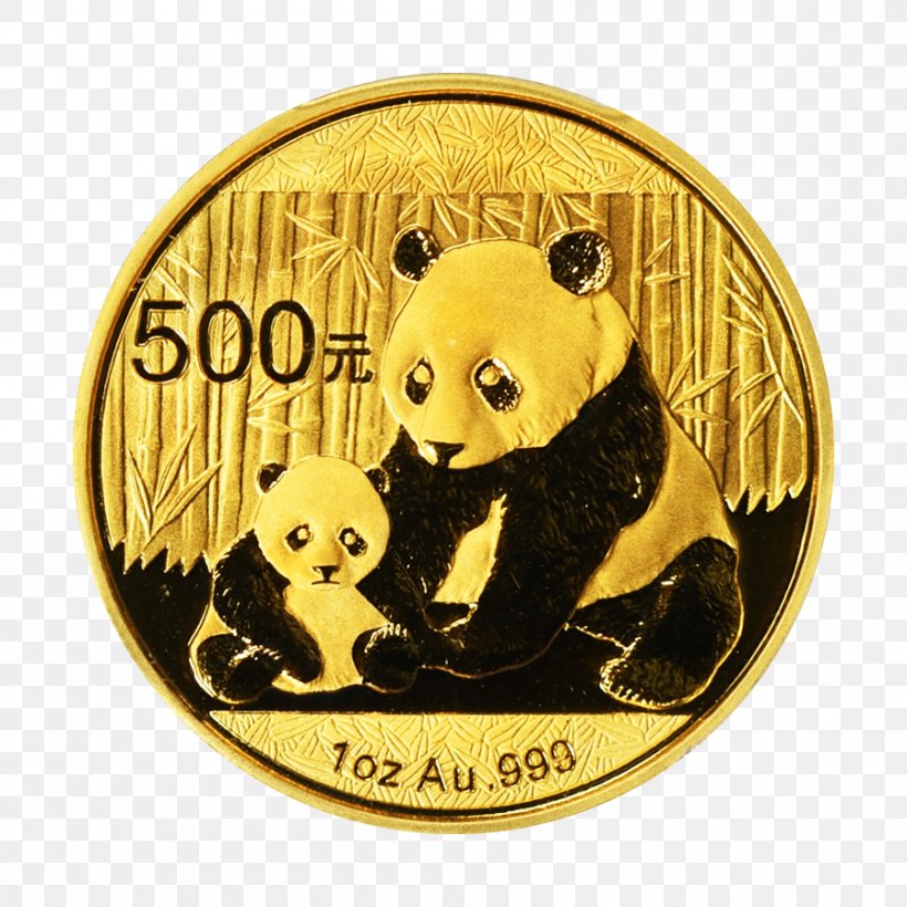 Giant Panda Chinese Gold Panda Gold Coin Bullion Coin, PNG, 897x897px, Giant Panda, Bear, Bullion, Bullion Coin, Chinese Gold Panda Download Free
