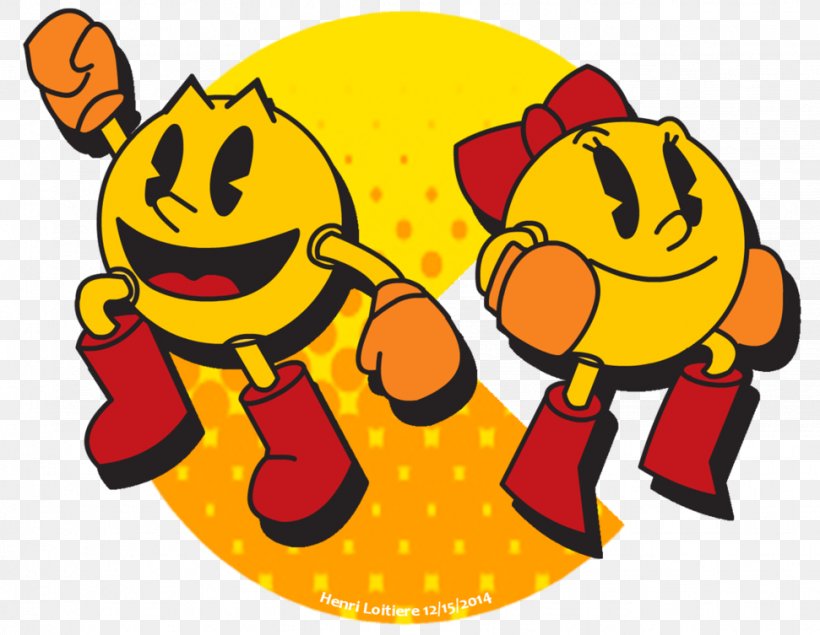 Ms. Pac-Man Mr. & Mrs. Pac-Man Video Game Arcade Game, PNG, 971x753px, Pacman, Arcade Game, Art, Artwork, Fan Art Download Free