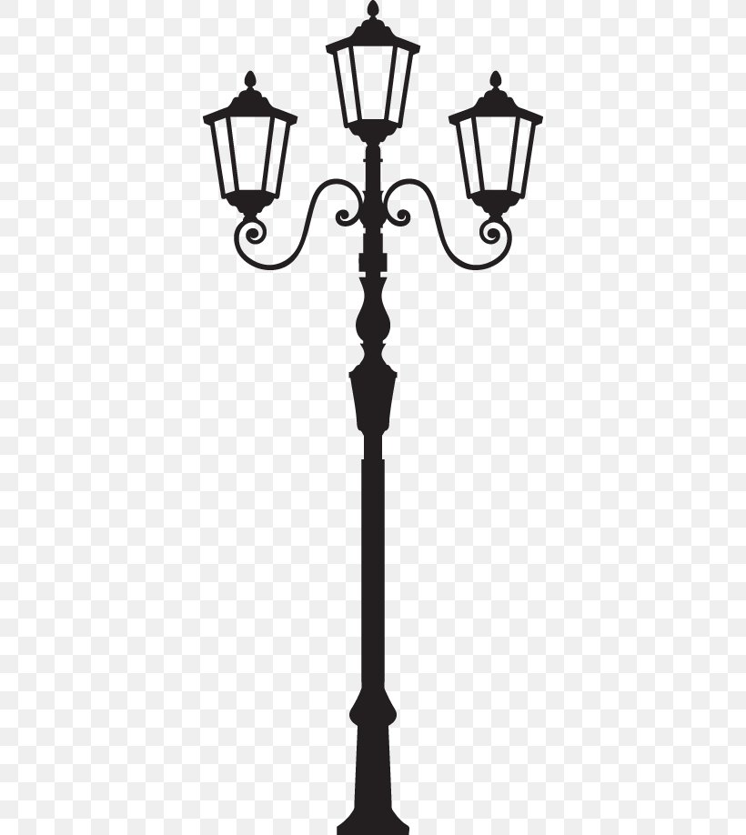 Clip Art Street Light Vector Graphics Openclipart Lantern, PNG, 374x918px, Street Light, Black And White, Candle Holder, Decor, Electric Light Download Free