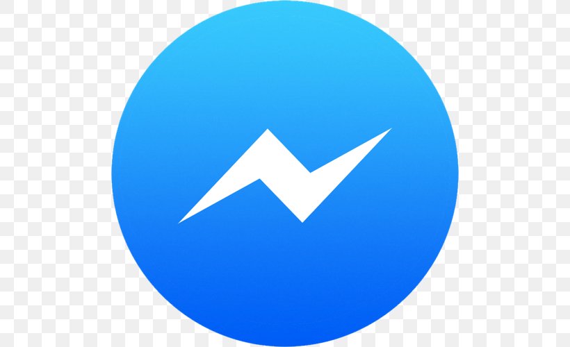 Facebook Messenger Messaging Apps Monthly Active Users, PNG, 500x500px, Facebook Messenger, Android, Azure, Blue, Electric Blue Download Free
