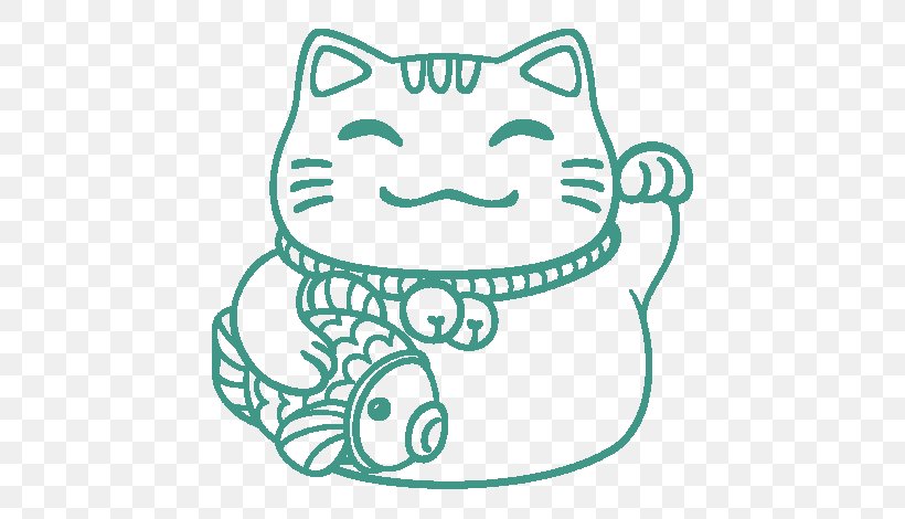 Cat Maneki-neko Drawing Coloring Book Image, PNG, 600x470px, Cat, Area, Black And White, Book, Cartoon Download Free