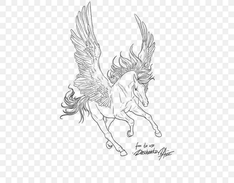 Line Art Pegasus Drawing Horse, PNG, 453x640px, Line Art, Art, Artwork, Black And White, Coloring Book Download Free