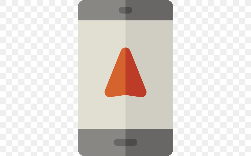 Rectangle Triangle Orange, PNG, 512x512px, Computer Software, Iphone, Mobile Phones, Navigation, Orange Download Free
