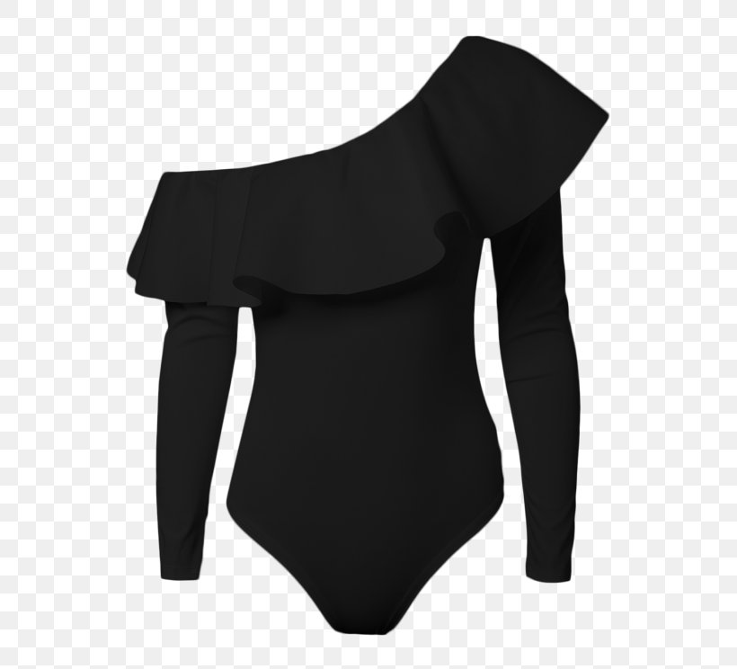 Shoulder Slip Sleeve Ruffle Dress, PNG, 558x744px, Shoulder, Active Undergarment, Black, Bodysuit, Clothing Download Free