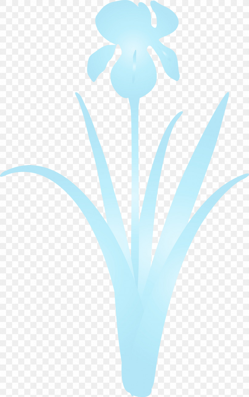 Aqua Turquoise Plant Flower, PNG, 1881x3000px, Iris Flower, Aqua, Flower, Paint, Plant Download Free