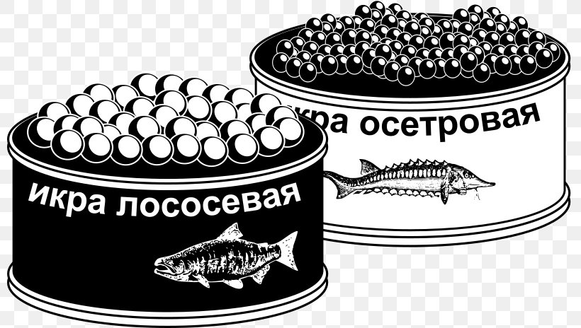 Caviar Russian Cuisine Clip Art, PNG, 800x464px, Caviar, Black And White, Brand, Canning, Condensed Milk Download Free