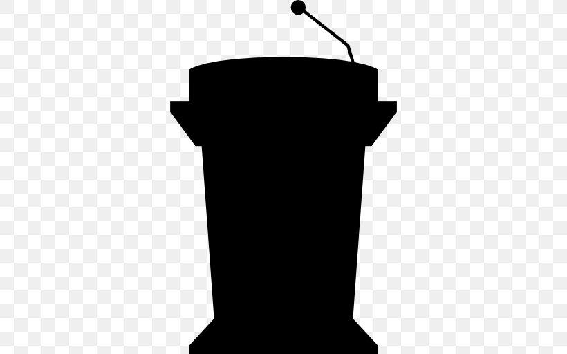 Podium, PNG, 512x512px, Microphone, Black And White, Lectern, Podium, Presentation Download Free