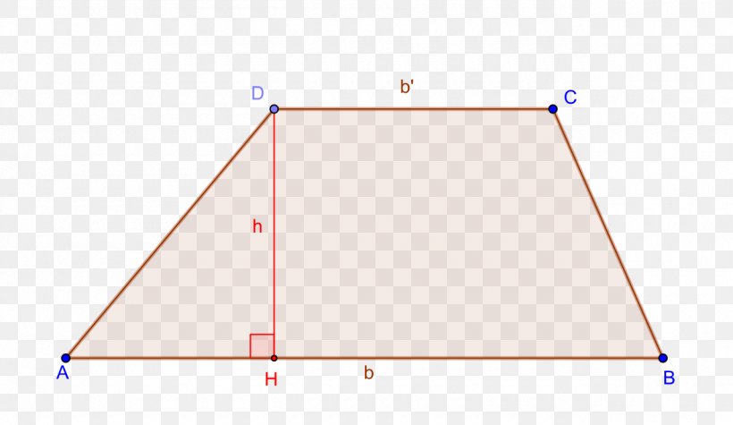 Trapezoid Area Triangle Quadrilateral Formula, PNG, 1280x742px, Trapezoid, Aire De Surfaces Usuelles, Altezza, Area, Diagram Download Free