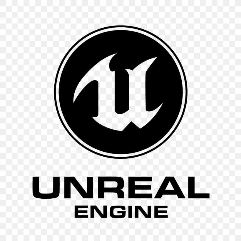 Unreal Engine 4 Game Engine Video Game, PNG, 1024x1024px, 3d Computer Graphics, Unreal, Area, Black And White, Brand Download Free