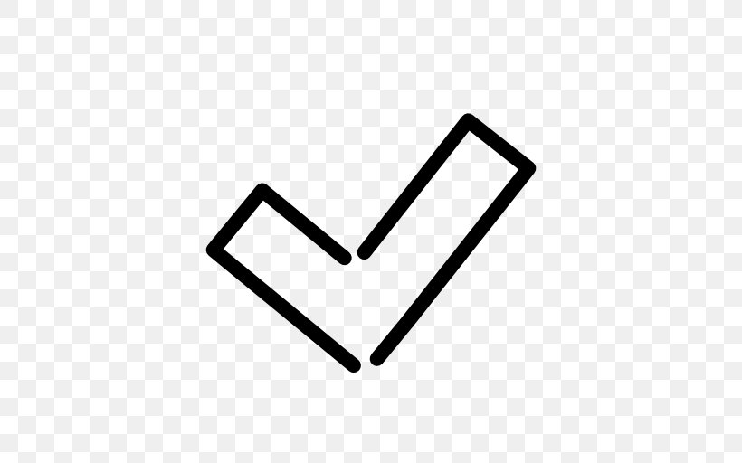 Check Mark Symbol, PNG, 512x512px, Check Mark, Area, Black And White, Checkbox, Clipboard Download Free