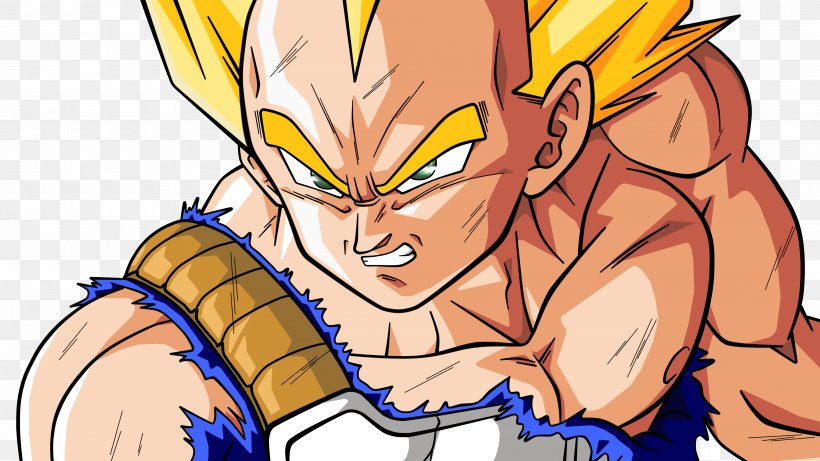 Vegeta Majin Buu Dragon Ball Z: The Legacy Of Goku II Gohan, PNG, 4000x2250px, Watercolor, Cartoon, Flower, Frame, Heart Download Free