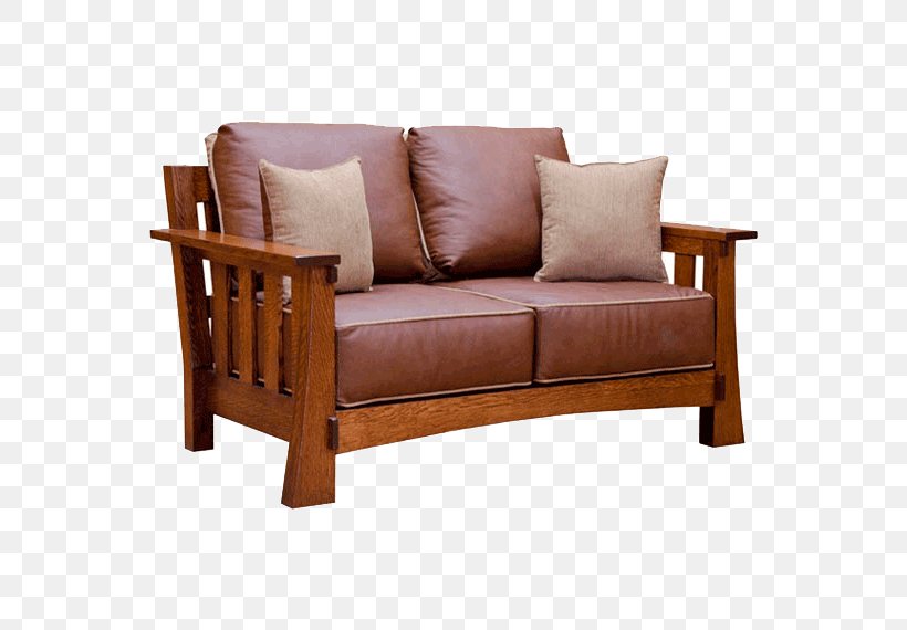 Loveseat Mission Style Furniture Sofa Bed Table Chair, PNG, 570x570px, Loveseat, Bed, Bed Frame, Bedroom, Chair Download Free