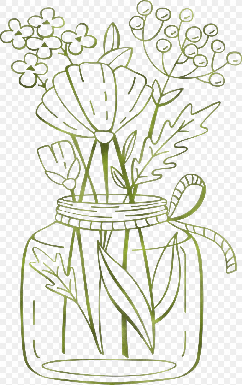 Mason Jar, PNG, 1889x3000px, Mason Jar, Blog, Cartoon, Drawing, Flower Download Free