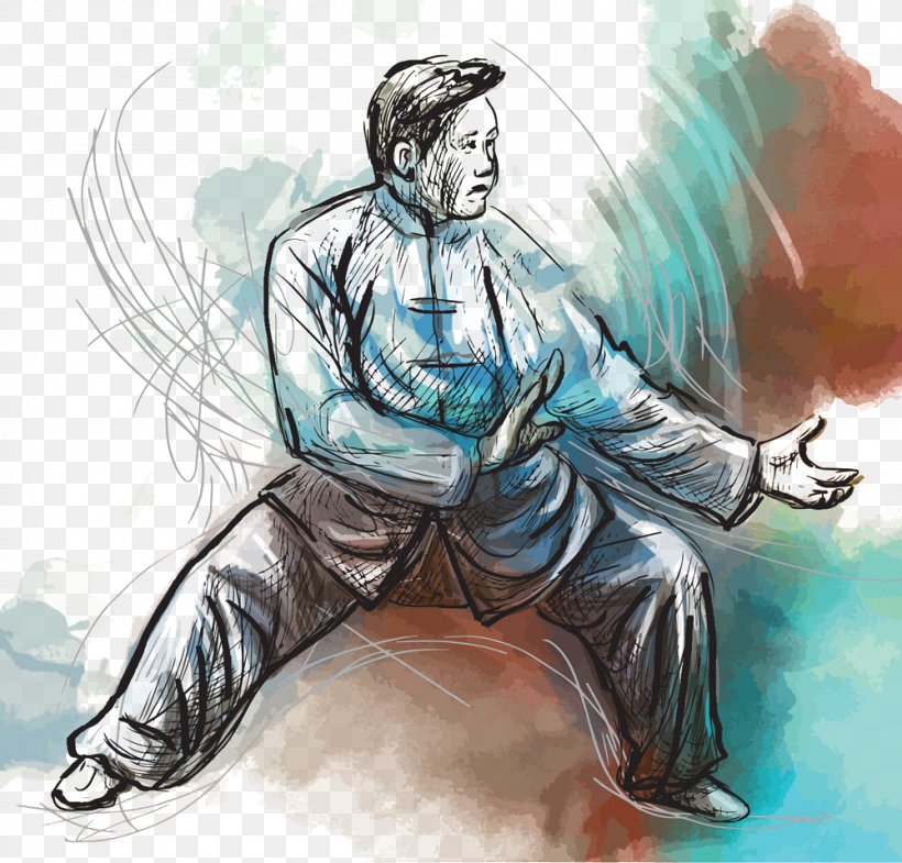 Tai Chi Qi Chinese Martial Arts, PNG, 1000x958px, Watercolor, Cartoon, Flower, Frame, Heart Download Free