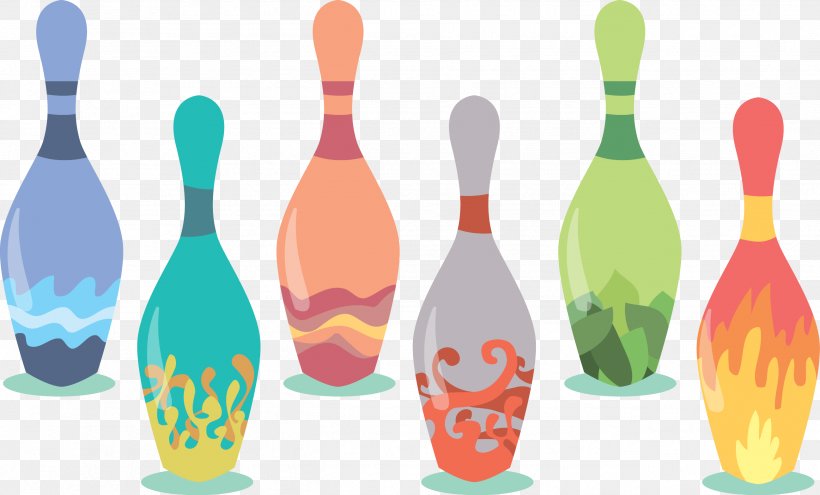 Bowling Pin Euclidean Vector Ten-pin Bowling, PNG, 2595x1568px, Bowling Pin, Art, Bottle, Bowling, Bowling Alley Download Free