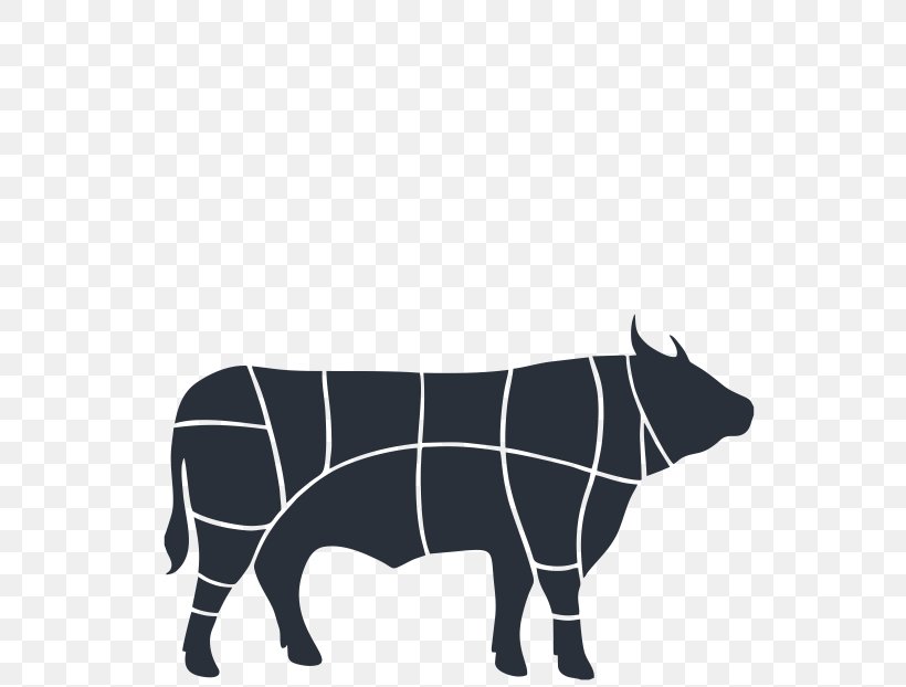 Cattle Beef Meat, PNG, 556x622px, Cattle, Beef, Black, Black And White, Butcher Download Free